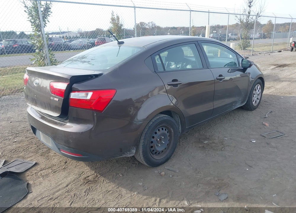 2012 KIA RIO EX VIN: KNADN4A35C6058154