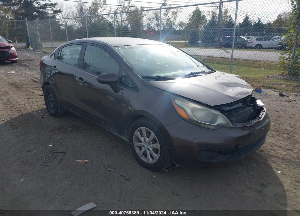 2012 KIA RIO EX VIN: KNADN4A35C6058154