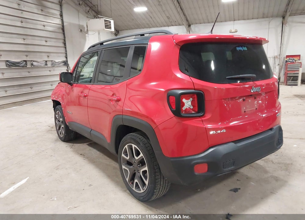 2016 JEEP RENEGADE LATITUDE VIN: ZACCJBBT2GPD26836