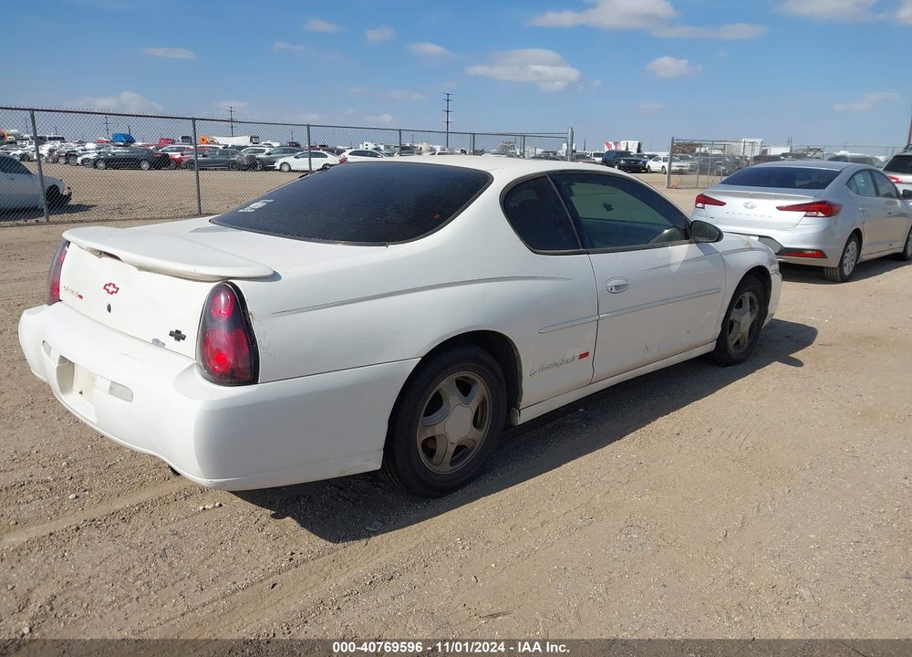 2002 CHEVROLET MONTE CARLO SS VIN: 2G1WX15K229141319