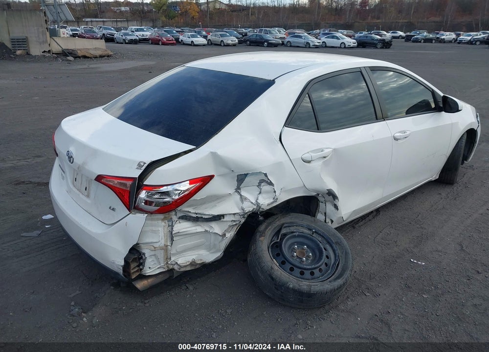2018 TOYOTA COROLLA LE VIN: 2T1BURHE1JC987717