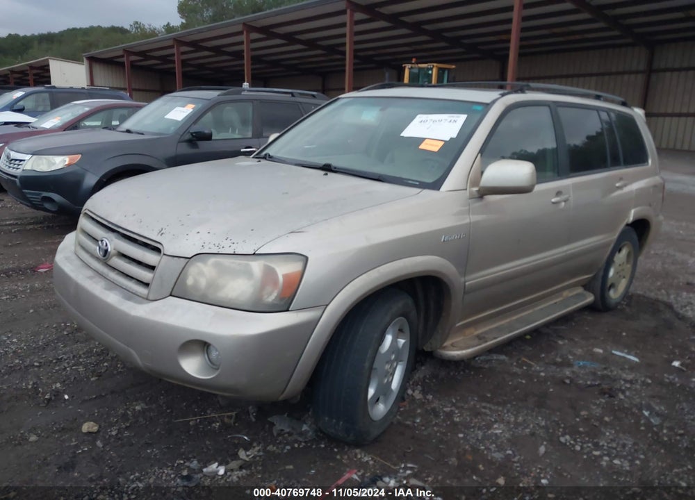 2005 TOYOTA HIGHLANDER LIMITED V6 VIN: JTEDP21A950075573