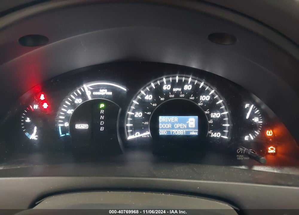 2009 TOYOTA CAMRY HYBRID VIN: 4T1BB46K79U100164