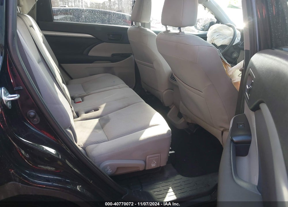2019 TOYOTA HIGHLANDER LE VIN: 5TDZARFH6KS057017