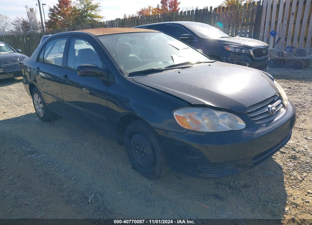 2004 TOYOTA COROLLA LE VIN: 2T1BR32E84C184964