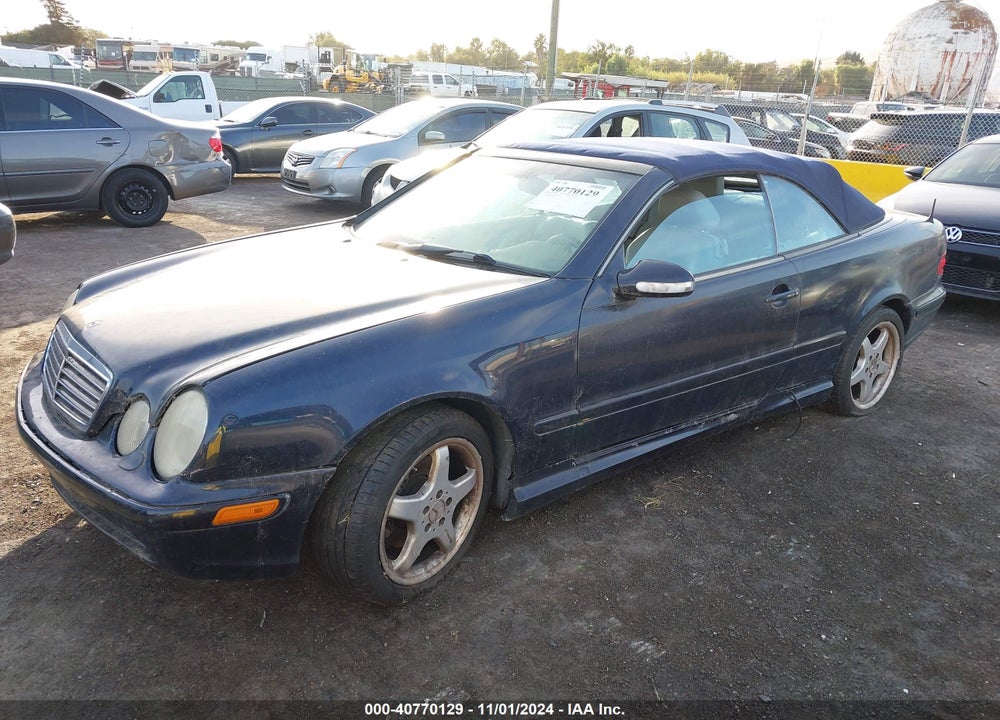 2002 MERCEDES-BENZ CLK-CLASS BASE A5 VIN: WDBLK70G82T096537