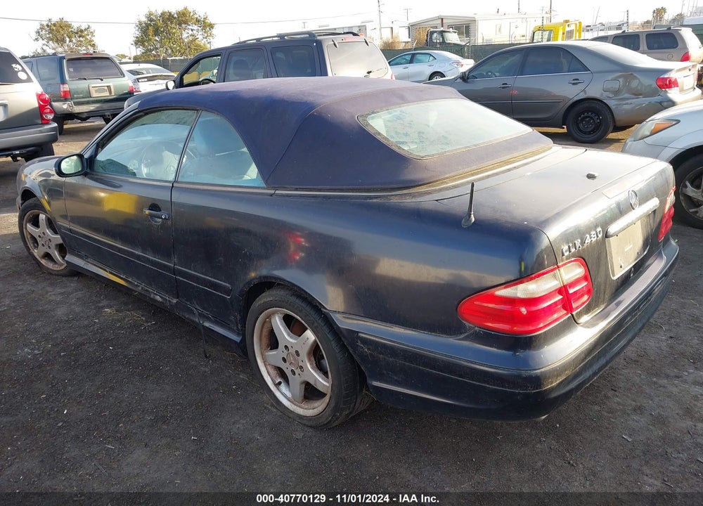 2002 MERCEDES-BENZ CLK-CLASS BASE A5 VIN: WDBLK70G82T096537