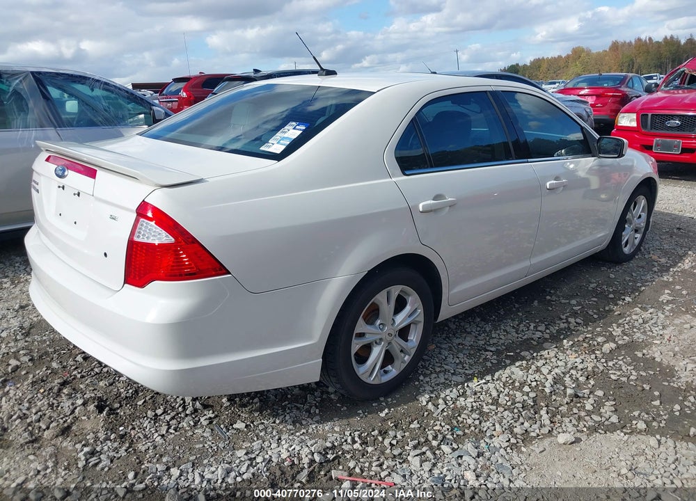 2012 FORD FUSION SE VIN: 3FAHP0HA0CR427796