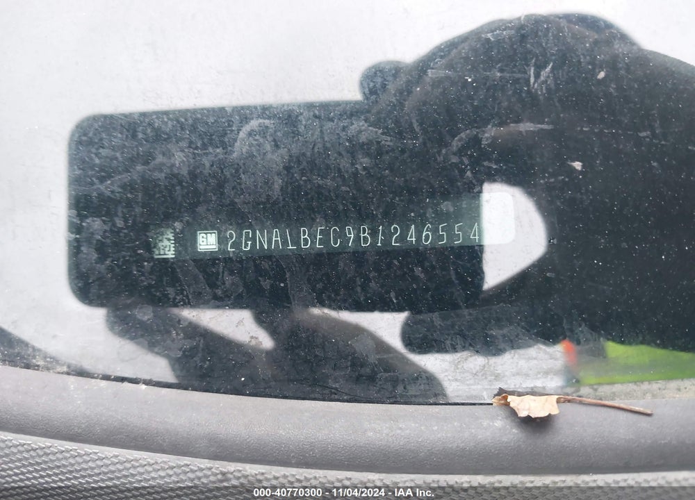 2011 CHEVROLET EQUINOX LS VIN: 2GNALBEC9B1246554