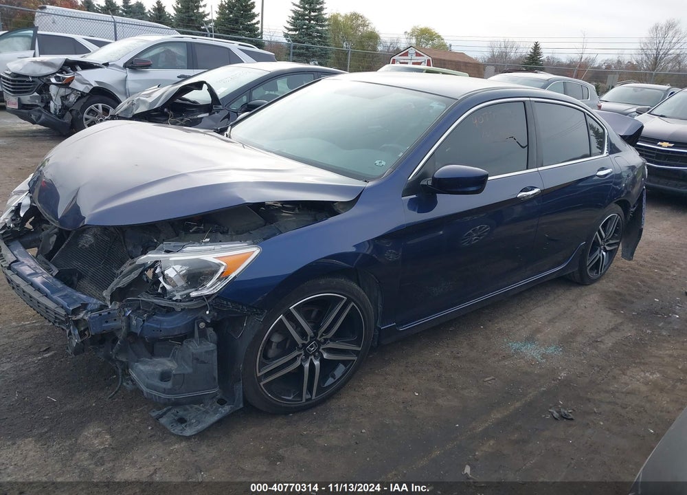 2017 HONDA ACCORD SPORT VIN: 1HGCR2F50HA297053