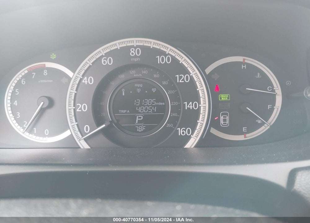 2013 HONDA ACCORD EX-L VIN: 1HGCR2F86DA012229