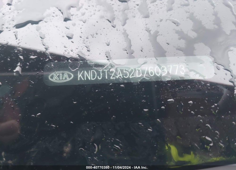 2013 KIA SOUL VIN: KNDJT2A52D7603773