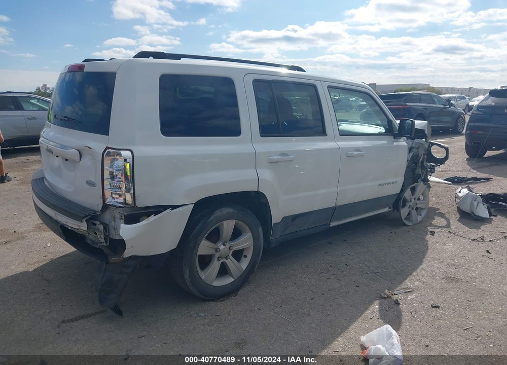 2016 JEEP PATRIOT LATITUDE VIN: 1C4NJPFA7GD815570
