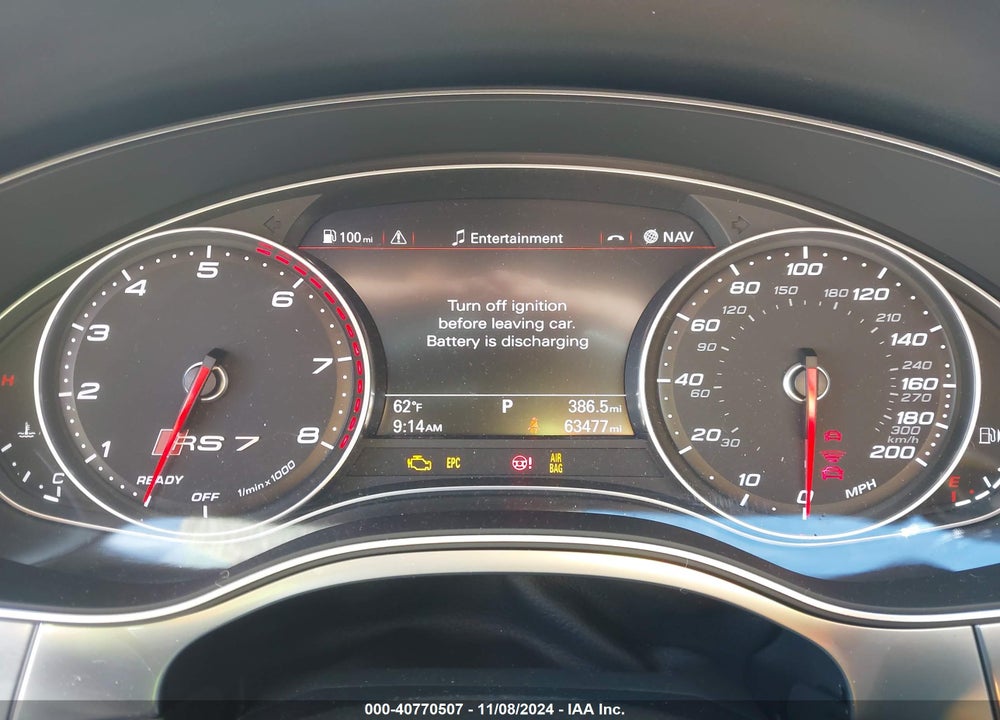 2018 AUDI RS7 VIN: WUAWRBFC5JN900221