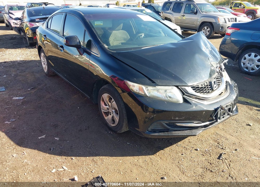 2013 HONDA CIVIC LX VIN: 19XFB2F53DE277578