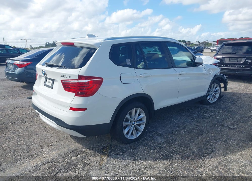 2015 BMW X3 SDRIVE28I VIN: 5UXWZ7C51F0M83313
