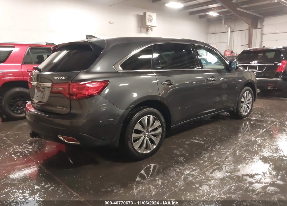 2014 ACURA MDX TECHNOLOGY PACKAGE VIN: 5FRYD4H45EB030642