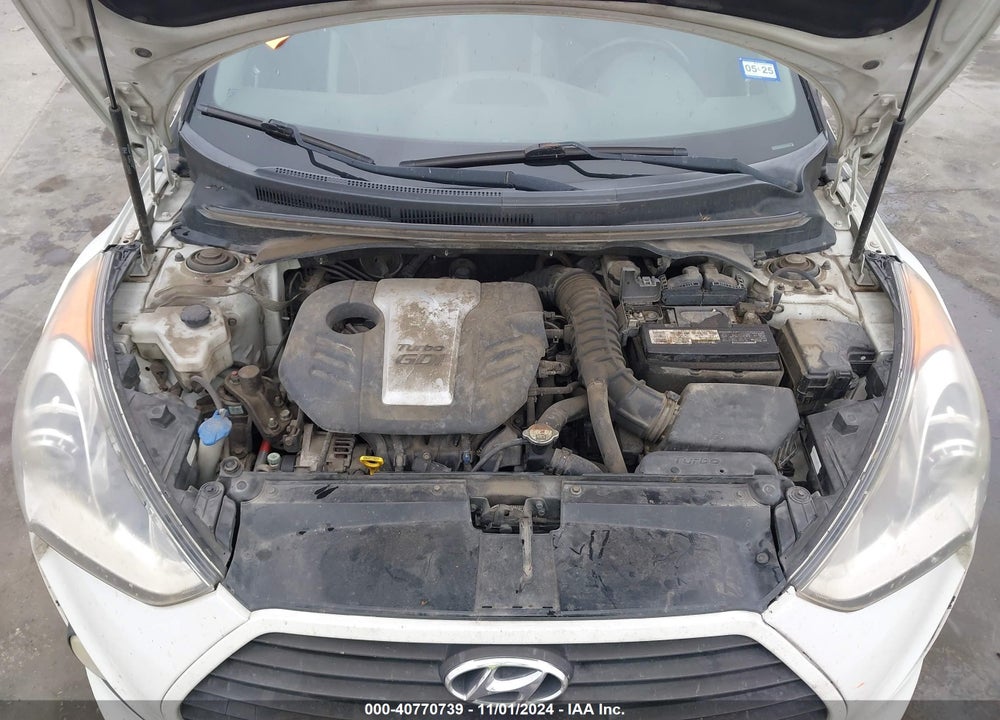 2014 HYUNDAI VELOSTER TURBO W/BLACK VIN: KMHTC6AEXEU201904