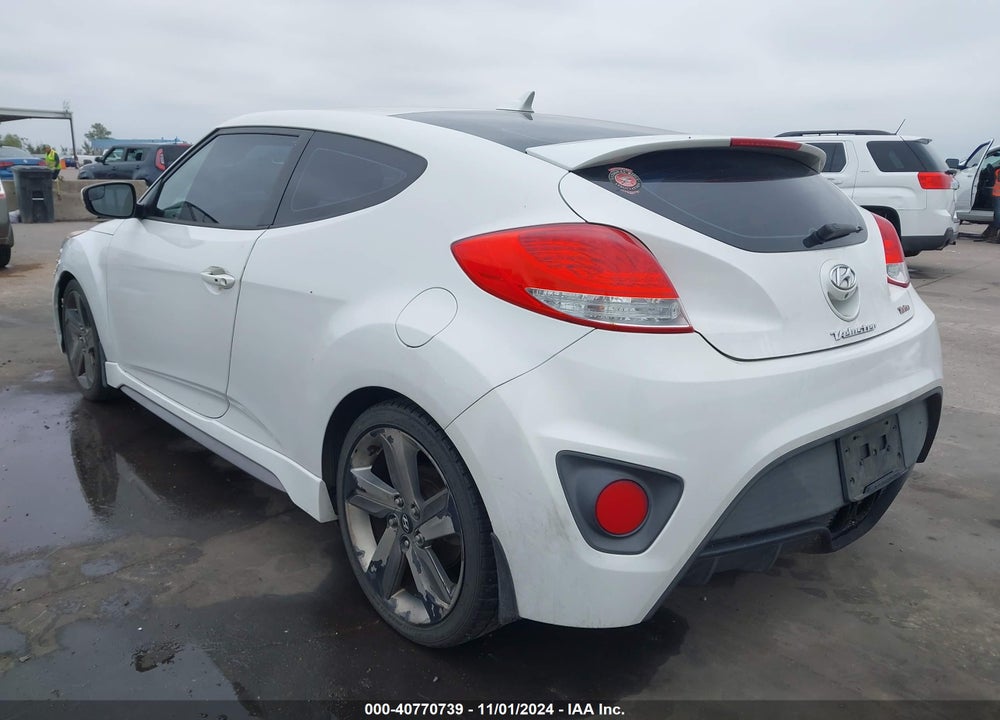 2014 HYUNDAI VELOSTER TURBO W/BLACK VIN: KMHTC6AEXEU201904