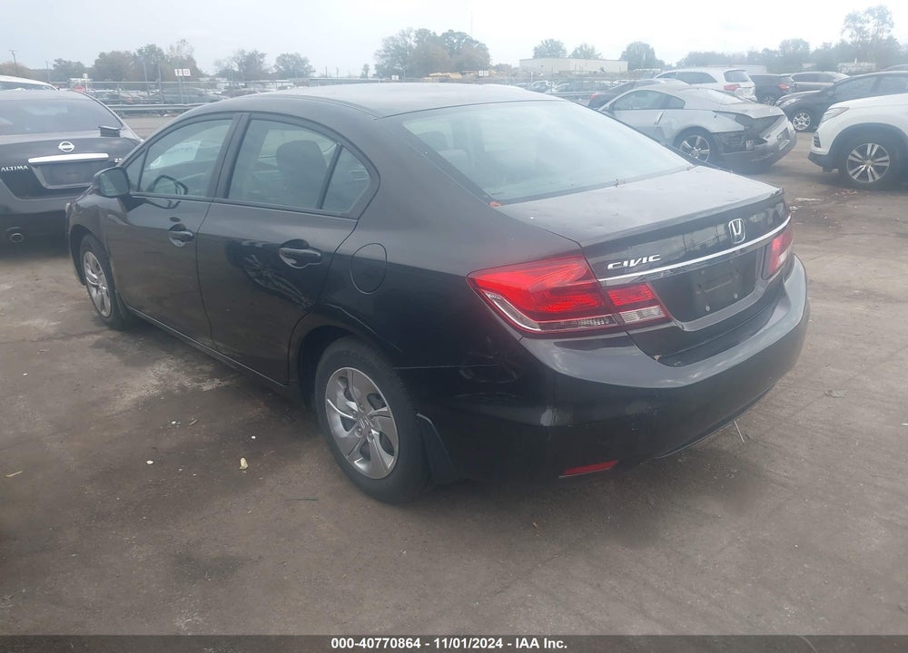 2013 HONDA CIVIC LX VIN: 19XFB2E57DE036544