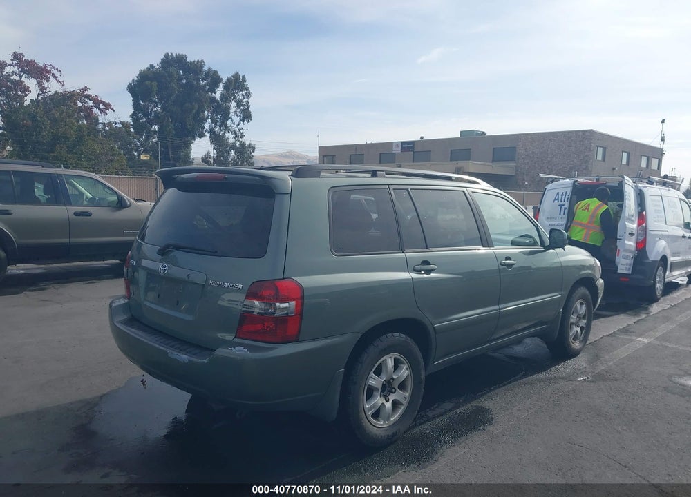 2005 TOYOTA HIGHLANDER V6 VIN: JTEDP21AX50052349