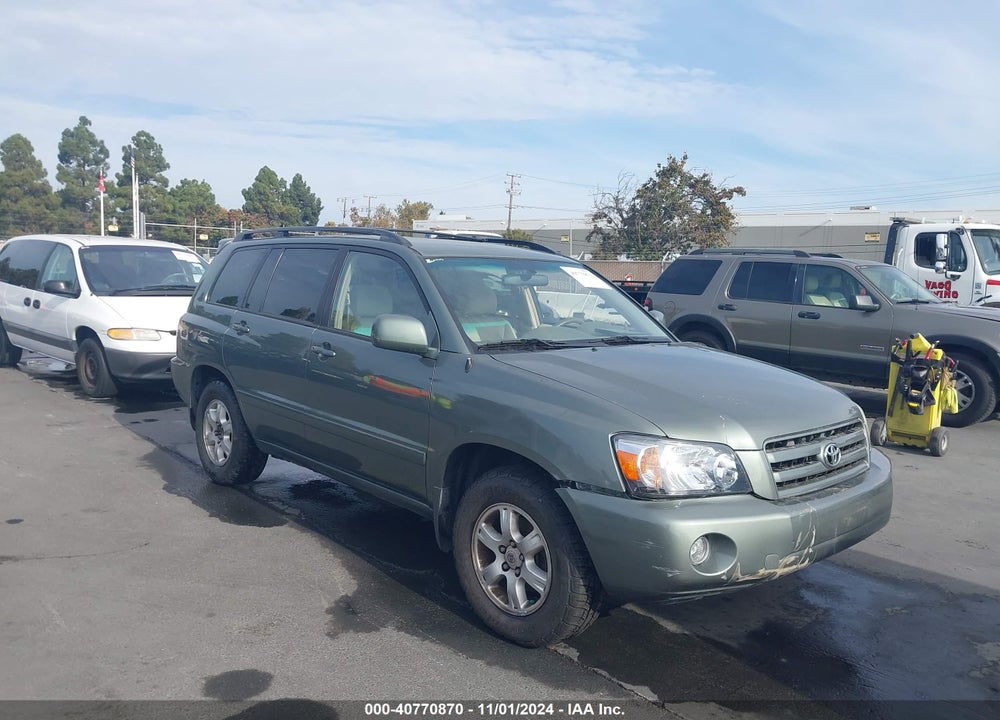 2005 TOYOTA HIGHLANDER V6 VIN: JTEDP21AX50052349