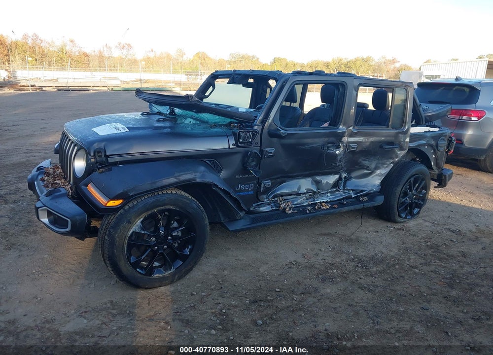 2021 JEEP WRANGLER 4XE UNLIMITED SAHARA 4X4 VIN: 1C4JJXP6XMW800733