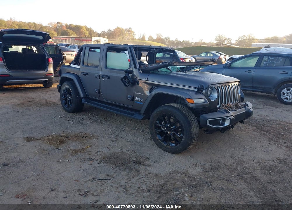 2021 JEEP WRANGLER 4XE UNLIMITED SAHARA 4X4 VIN: 1C4JJXP6XMW800733