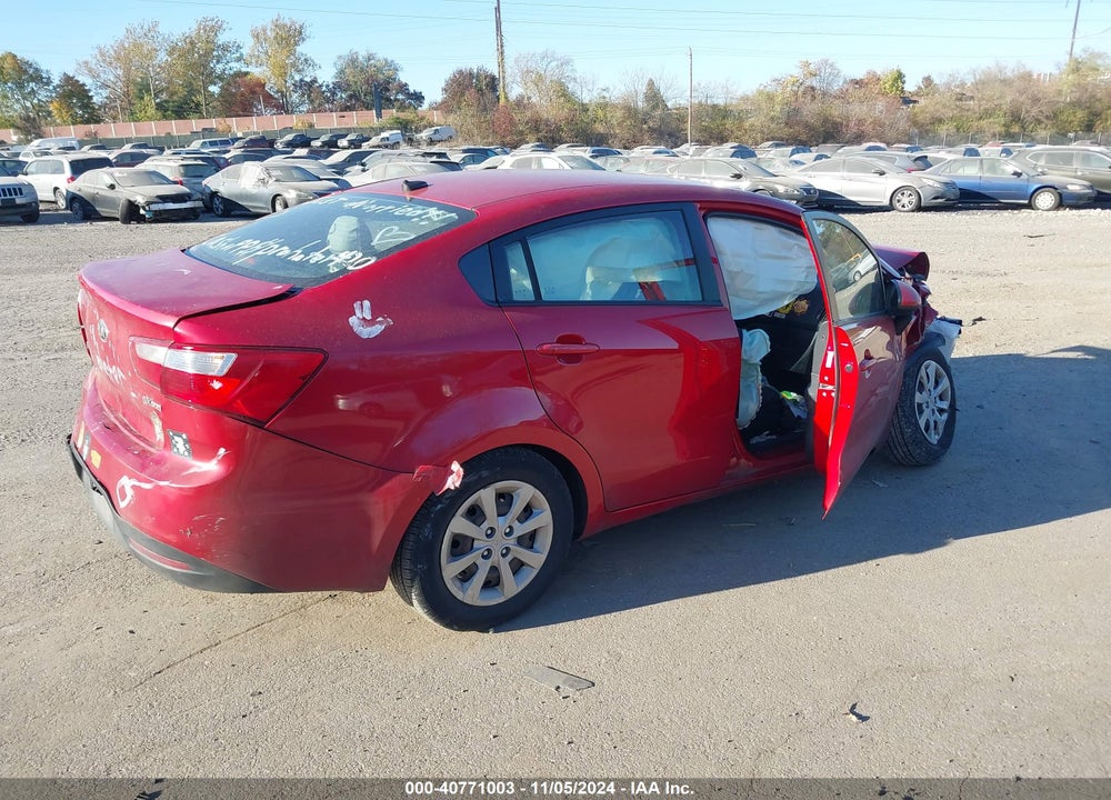 2013 KIA RIO EX VIN: KNADN4A36D6244805