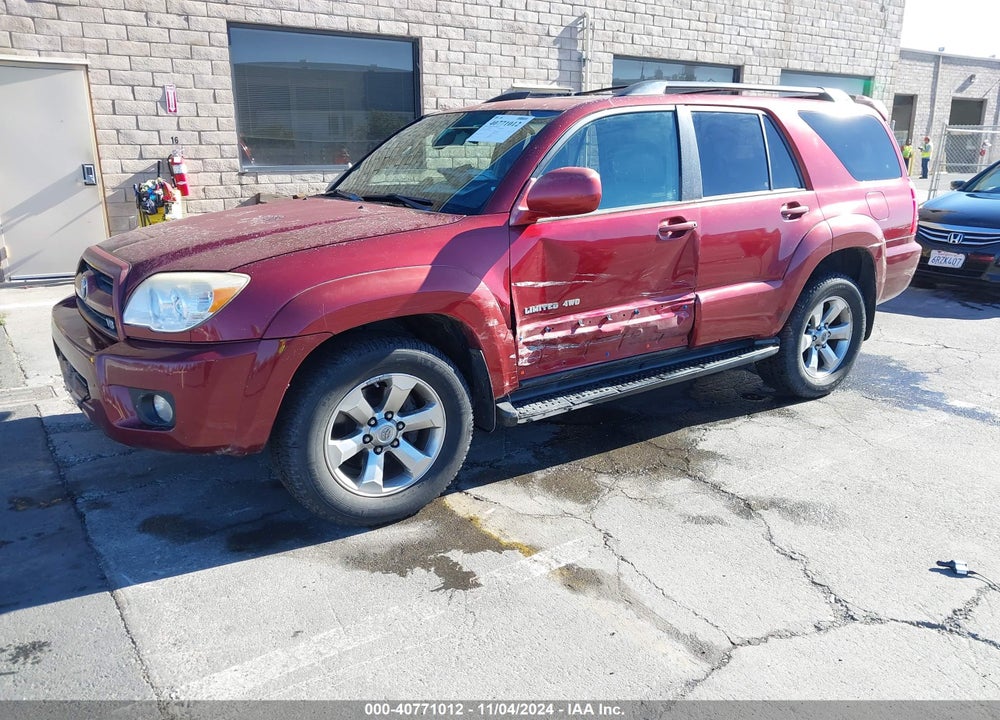 2006 TOYOTA 4RUNNER LIMITED V8 VIN: JTEBT17R168033427