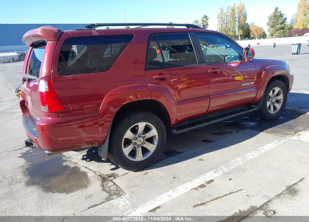 2006 TOYOTA 4RUNNER LIMITED V8 VIN: JTEBT17R168033427