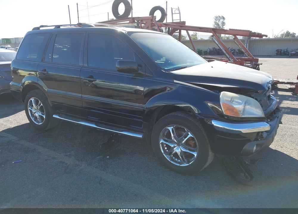 2005 HONDA PILOT EX-L VIN: 2HKYF18755H542603