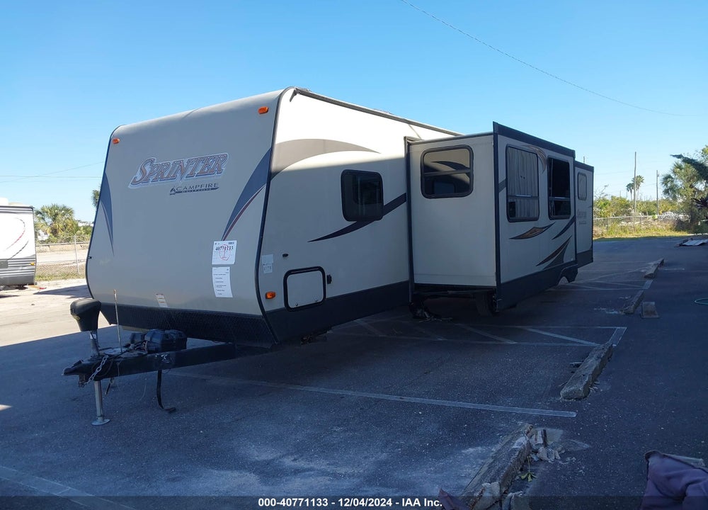 2016 KEYSTONE RV SPRINTER TRAVEL TRAILER VIN: 4YDT31B25G1532130