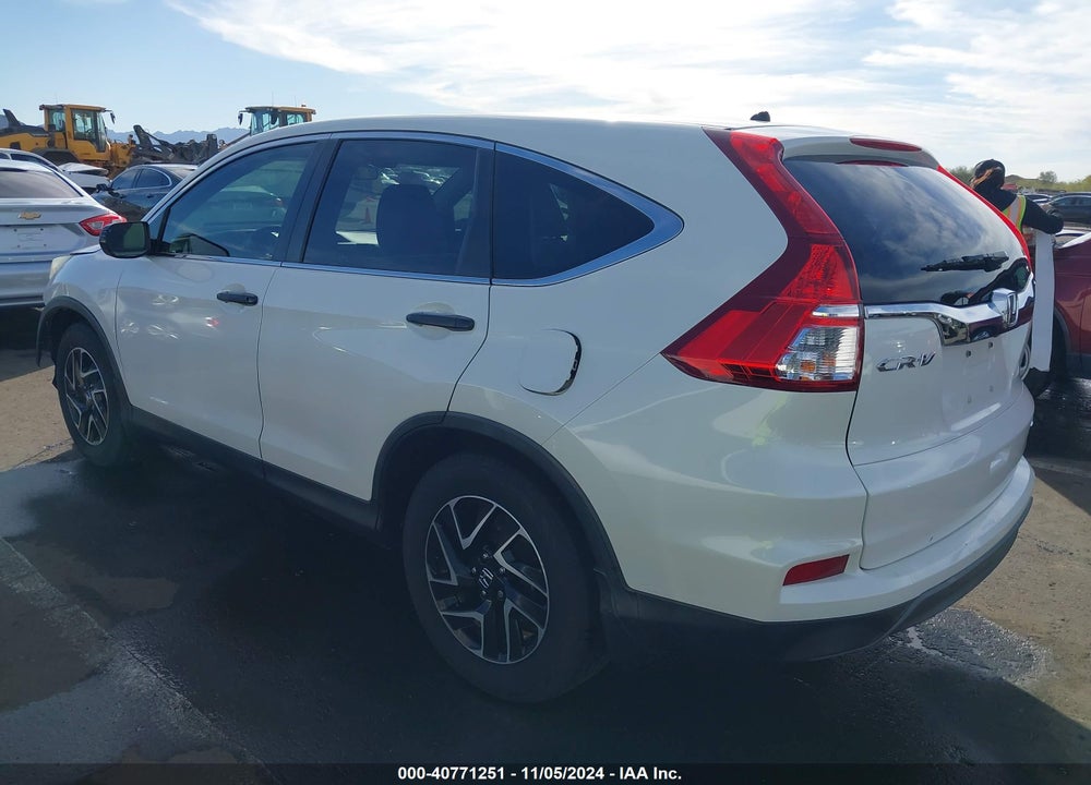 2016 HONDA CR-V SE VIN: 5J6RM3H44GL031534