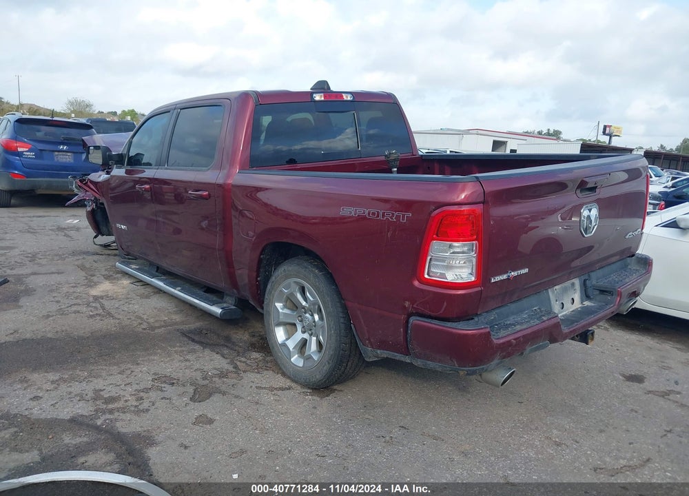 2022 RAM 1500 LONE STAR 4X4 5'7 BOX VIN: 1C6SRFFT2NN458885