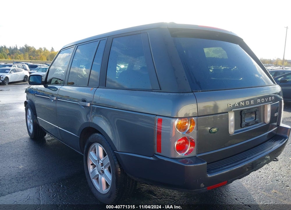 2005 LAND ROVER RANGE ROVER HSE VIN: SALME11425A189822