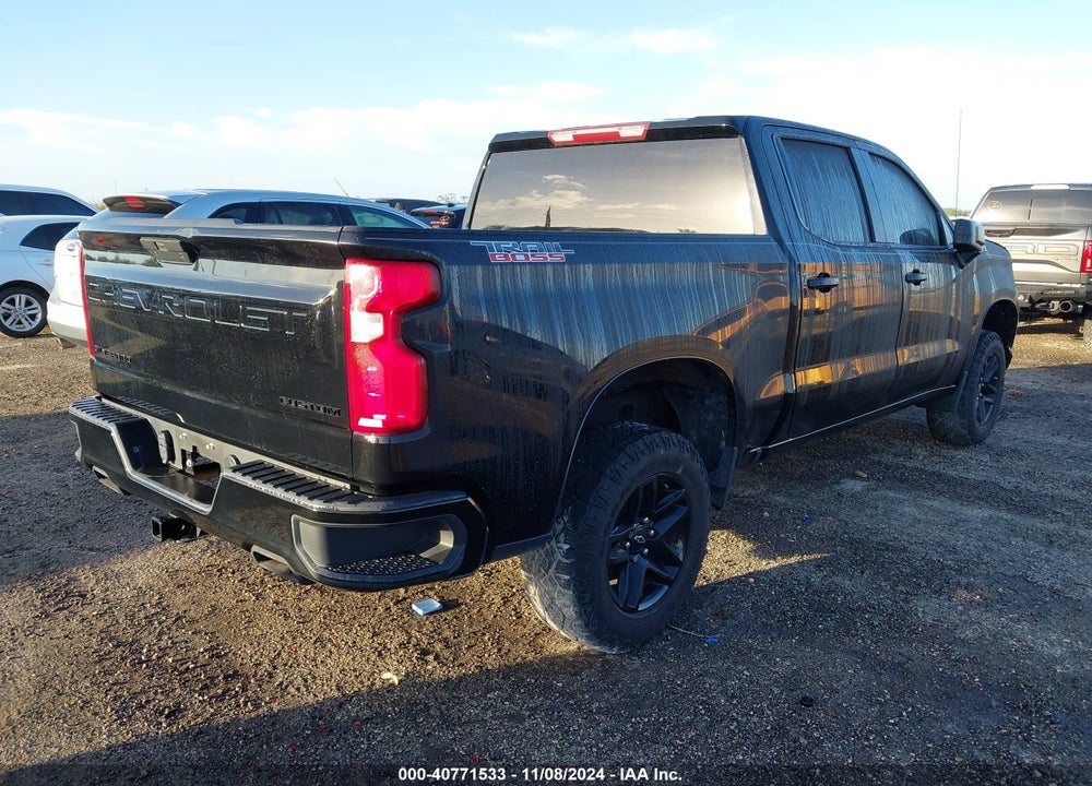 2021 CHEVROLET SILVERADO 1500 4WD SHORT BED CUSTOM TRAIL BOSS VIN: 1GCPYCEF3MZ384105