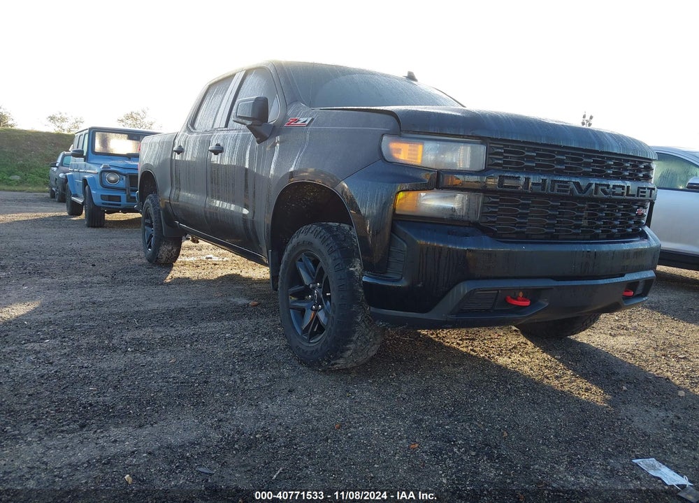2021 CHEVROLET SILVERADO 1500 4WD SHORT BED CUSTOM TRAIL BOSS VIN: 1GCPYCEF3MZ384105