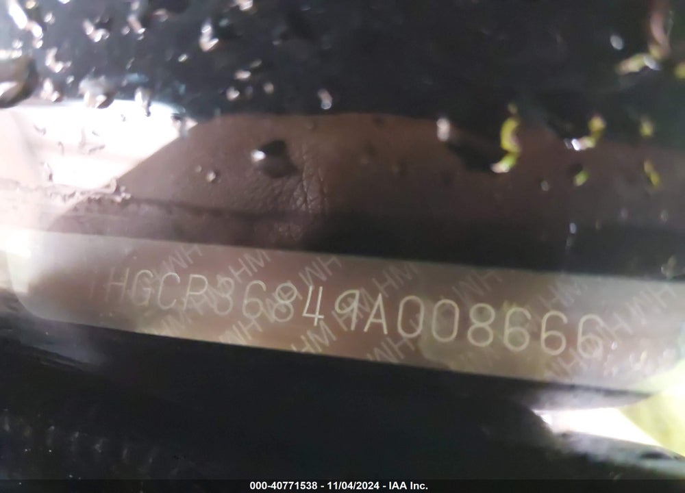 2009 HONDA ACCORD 3.5 EX-L VIN: 1HGCP36849A008666