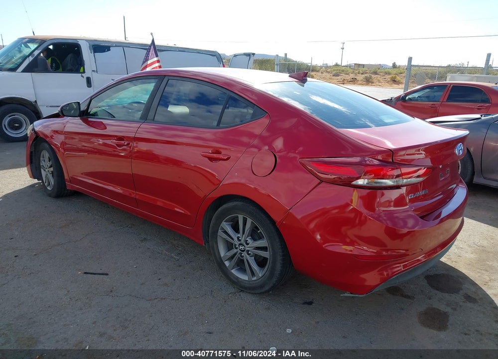 2017 HYUNDAI ELANTRA SE VIN: KMHD84LFXHU195882