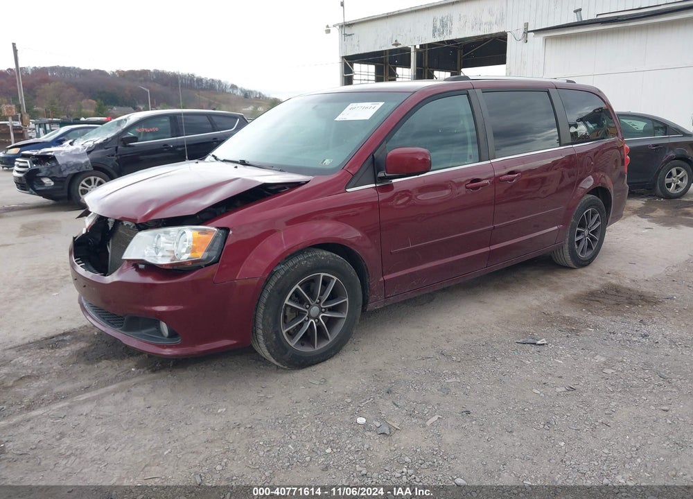 2017 DODGE GRAND CARAVAN SXT VIN: 2C4RDGCG9HR730858