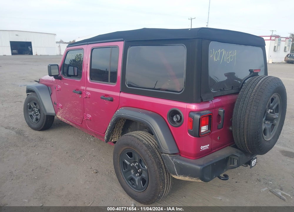 2024 JEEP WRANGLER 4-DOOR SPORT 4X4 VIN: 1C4PJXDG9RW332007