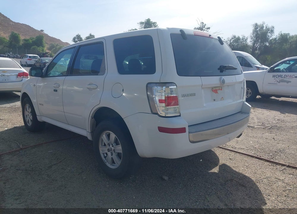 2008 MERCURY MARINER V6 VIN: 4M2CU81148KJ15721
