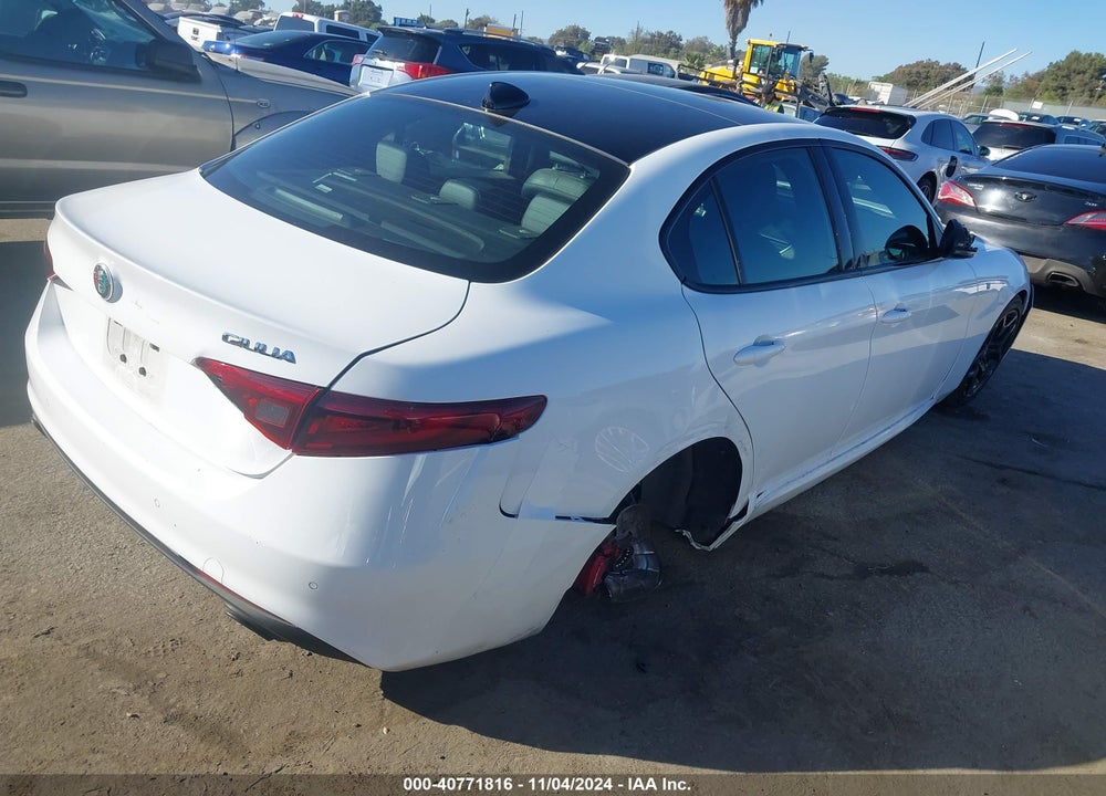 2022 ALFA ROMEO GIULIA TI RWD VIN: ZARFAMBN8N7665742