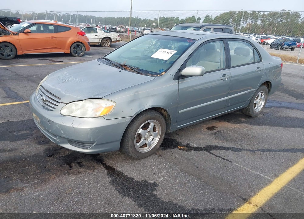 2003 TOYOTA COROLLA LE VIN: 1NXBR38E53Z017420