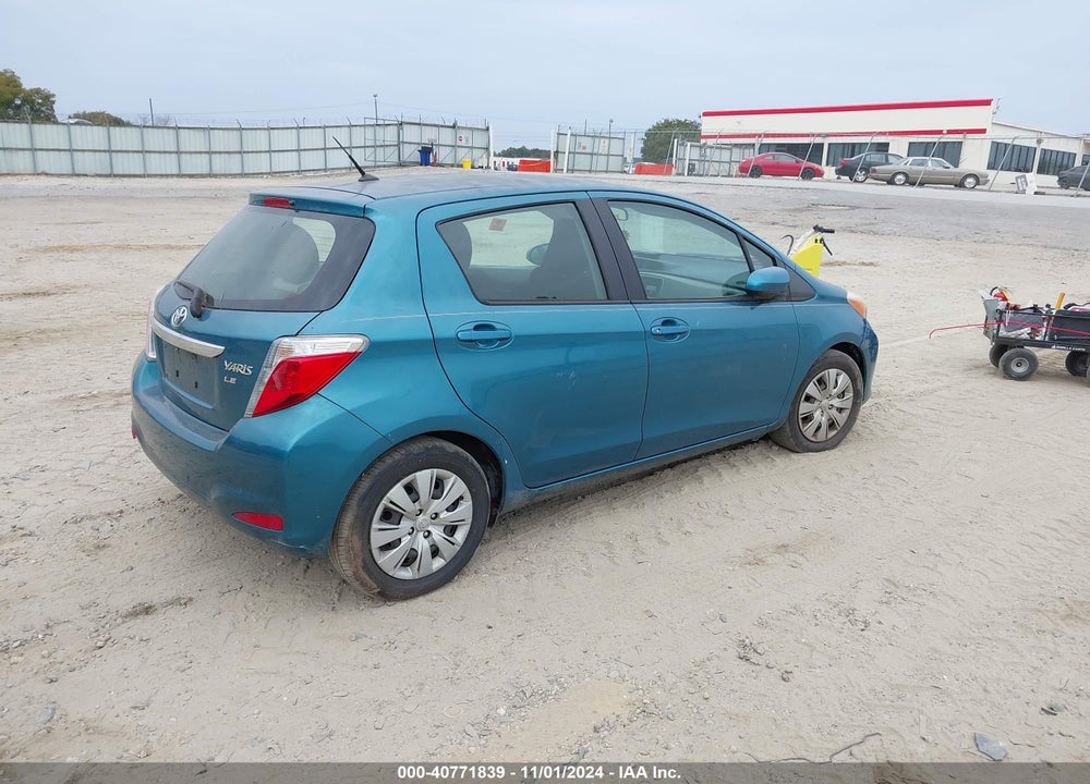 2012 TOYOTA YARIS LE VIN: JTDKTUD31CD514254