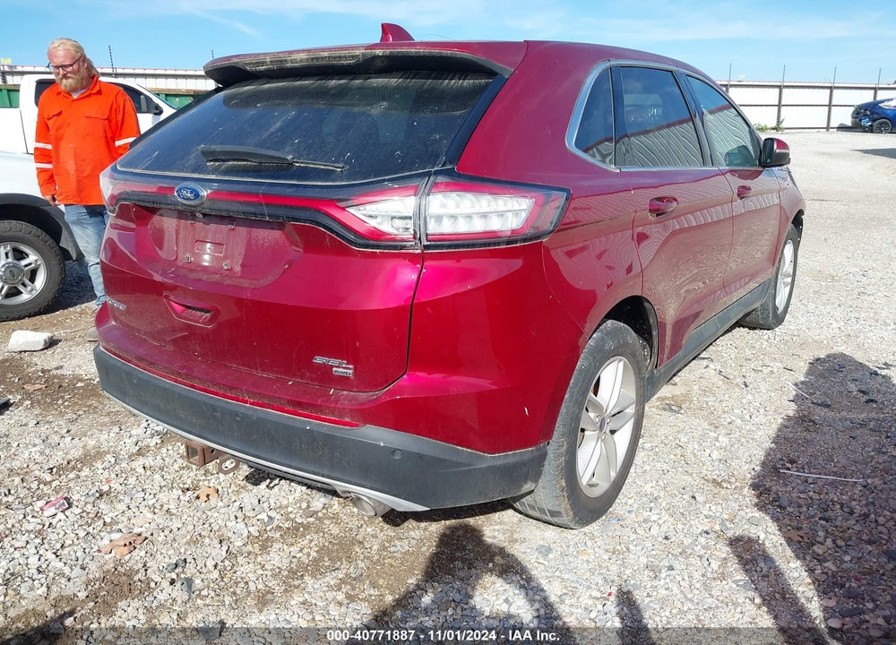 2015 FORD EDGE SEL VIN: 2FMTK4J88FBB94928