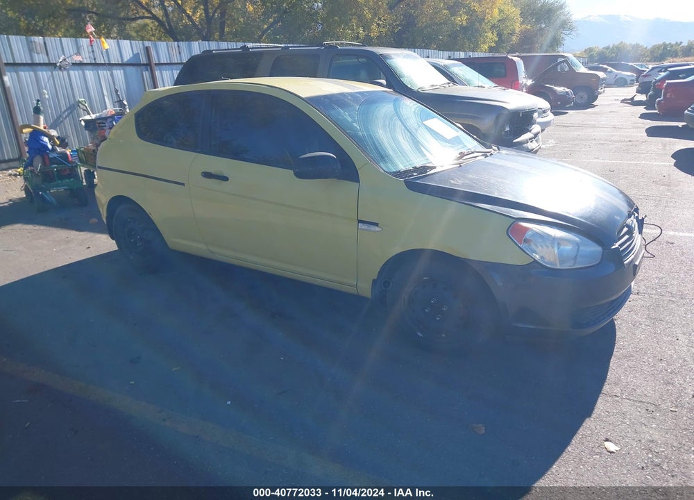 2009 HYUNDAI ACCENT GS VIN: KMHCM36C09U107443
