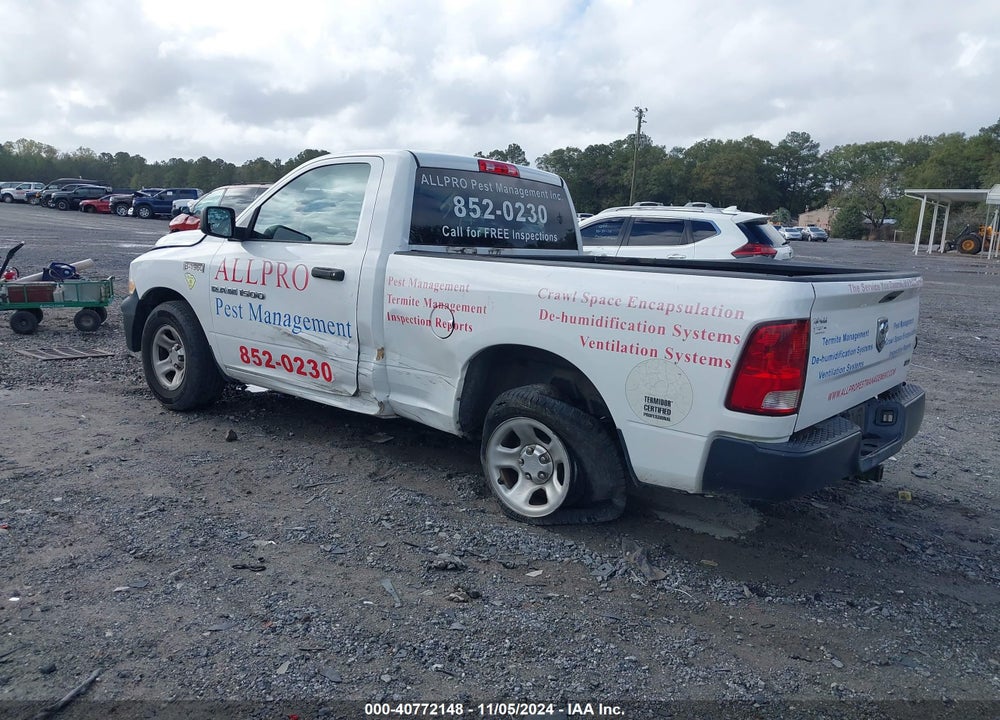 2012 RAM 1500 ST VIN: 3C6JD6AP8CG276781