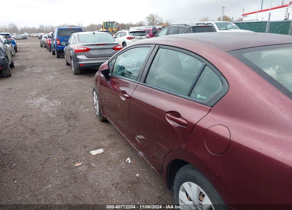 2012 HONDA CIVIC LX VIN: 19XFB2F57CE100773